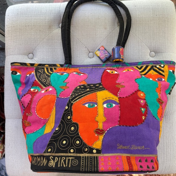 Colorful Laurel Burch WOMAN SPIRIT Tote Bag!NWOT! - Picture 2 of 15